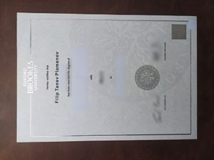 Oxford Brookes University diploma