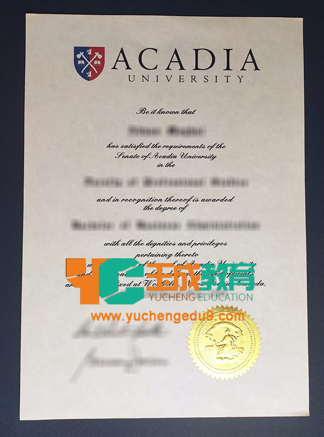 Acadia University degree