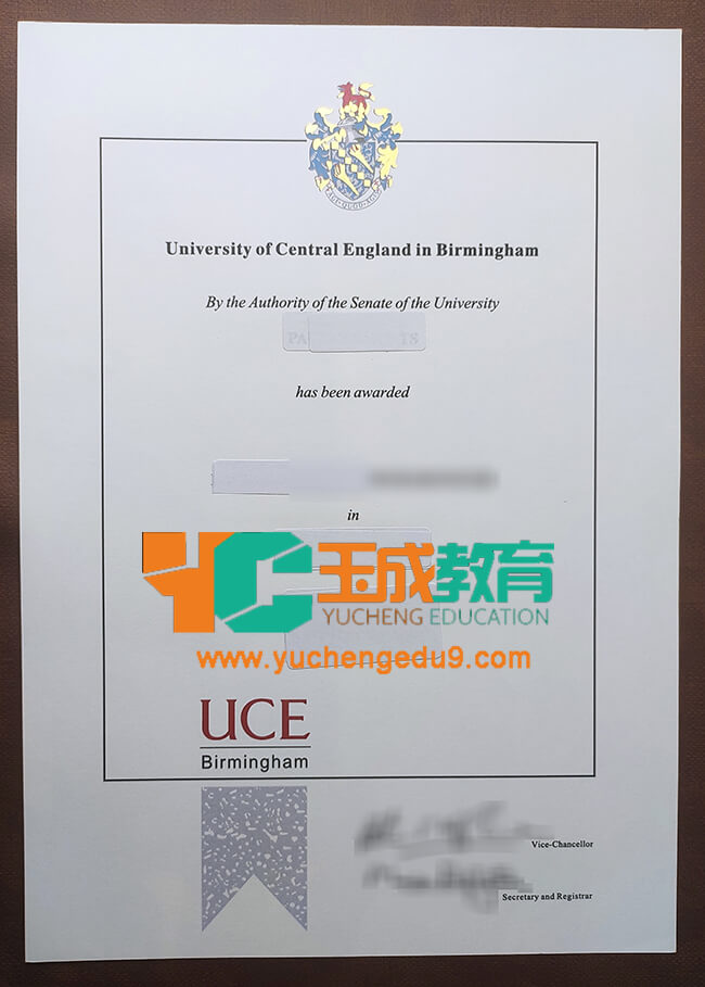 Birmingham City University diploma