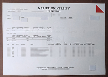 如何快速获得爱丁堡纳皮尔大学的假成绩单？