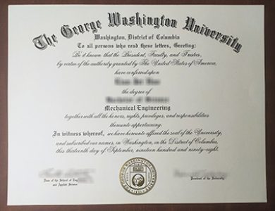 Buy George Washington University degree. 在美国怎样获得乔治华盛顿大学学位证书？