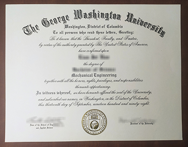 Buy George Washington University degree. 在美国怎样获得乔治华盛顿大学学位证书？