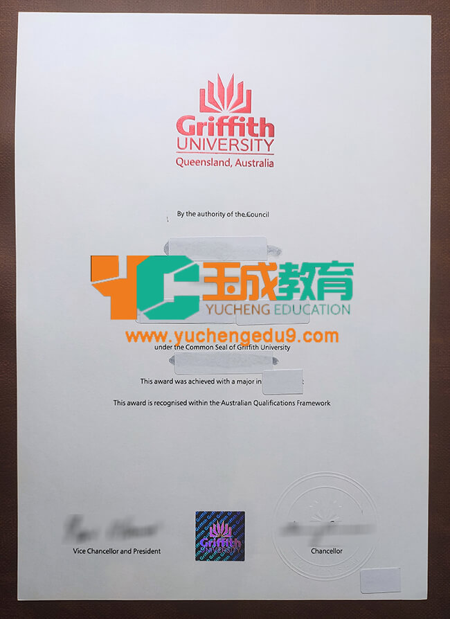 Griffith University diploma