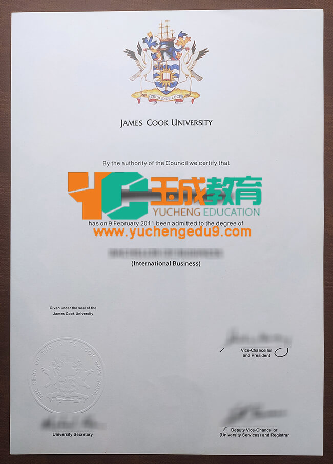 James Cook University diploma