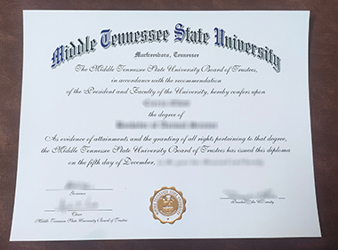 Buy Middle Tennessee State University degree. 如何获得中田纳西州立大学学位证书？