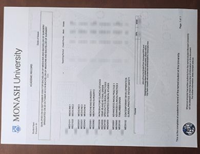 Buy Monash University Fake Academic Transcript, 如何快速获得莫纳什大学假成绩单？