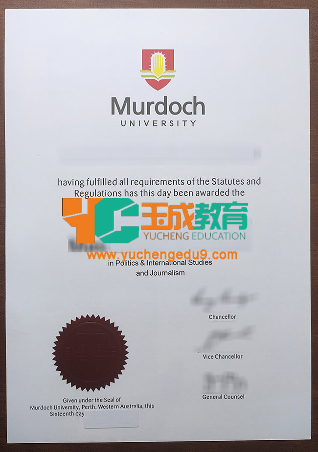 Murdoch University diploma