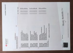 RMIT University academic transcript