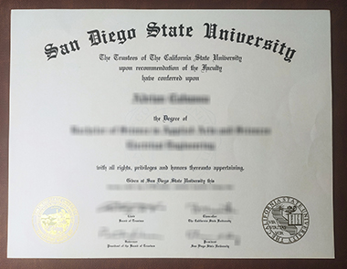 Buy San Diego State University degree. 如何获得圣地亚哥州立大学学位证书？