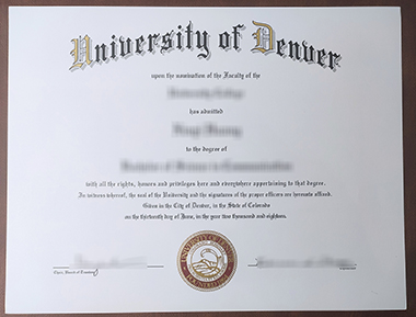 Can I buy University of Denver degree in US? 我能在美国获得丹佛大学学位吗？