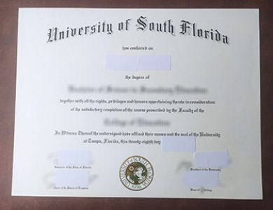 Buy University of South Florida degree, 怎样买到南佛罗里达大学学位证书？