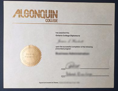 Buy Algonquin College diploma. 如何获得阿冈昆学院文凭？