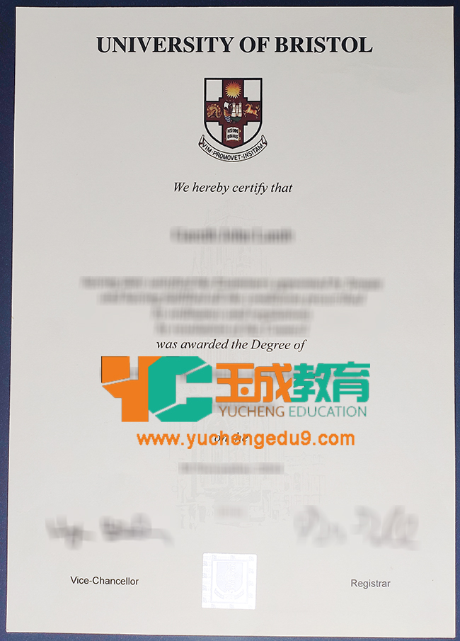 University of Bristol certificate