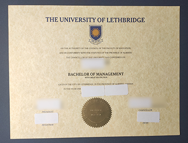 Buy University of Lethbridge diploma. 哪里能购买莱斯布里奇大学文凭?