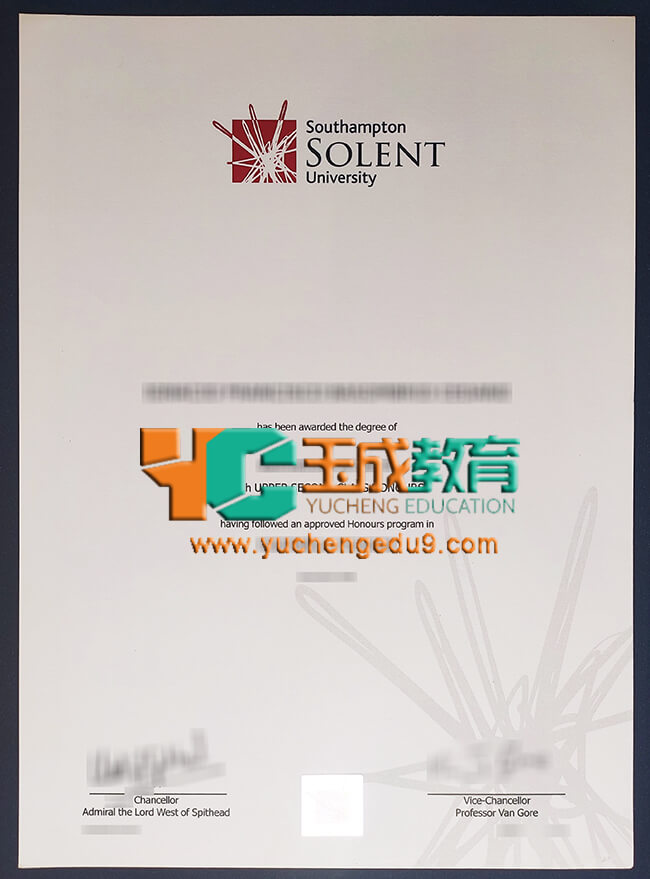 Solent University degree 索伦特大学学位证书