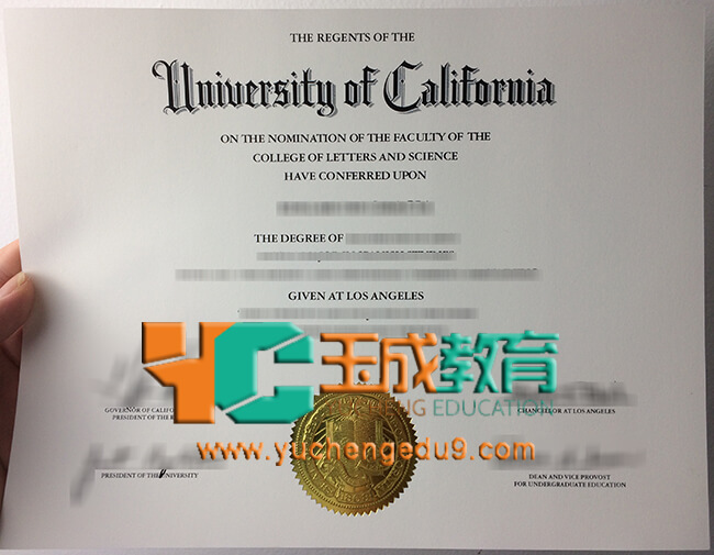 UCLA, University of California, Los Angeles degree 加州大学洛杉矶分校学位