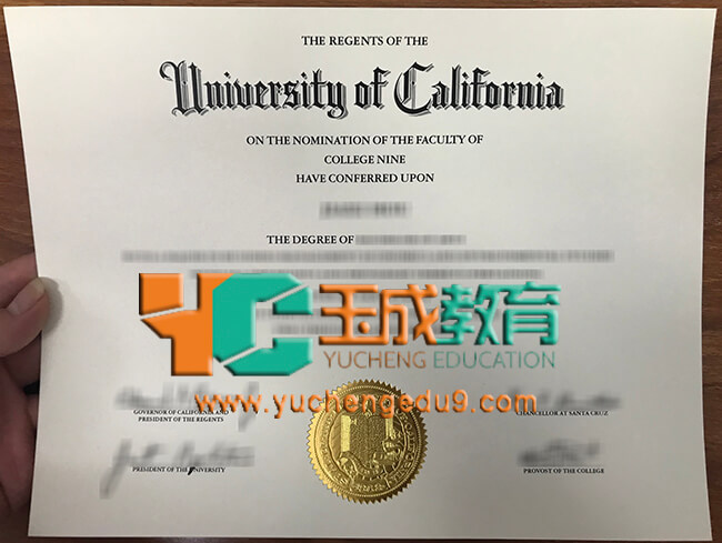 UCSC, University of California, Santa Cruz degree加州大学圣克鲁斯分校UCSC证书