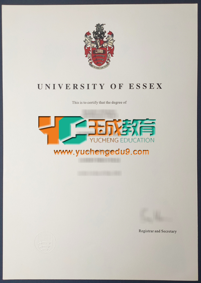 University of Essex certificate