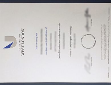 Where to get fake University of West London certificate in UK? 如何获得西伦敦大学UWL证书？