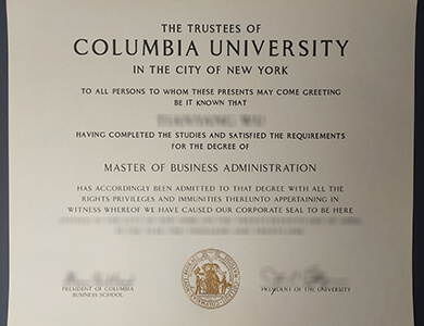 Get a fake Columbia University degree online 在线获得哥伦比亚大学工商管理硕士学位