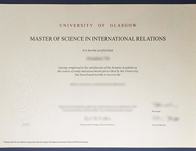 How to buy a fake University of Glasgow certificate? 格拉斯哥大学GLAS证书购买
