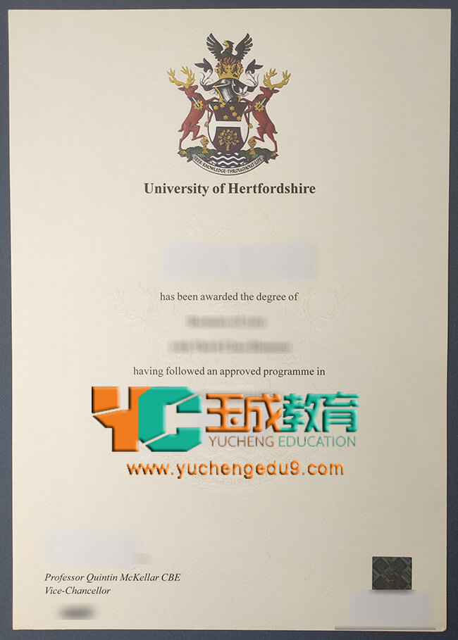 University of Hertfordshire degree 赫特福德大学学位证书