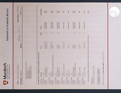 Order Murdoch University transcript, 订制澳洲默多克大学成绩单