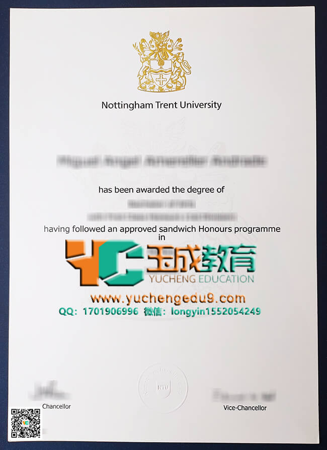 Nottingham Trent University degree 诺丁汉特伦特大学NTU学位证书