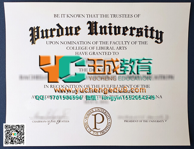 Purdue University degree 普渡大学毕业证