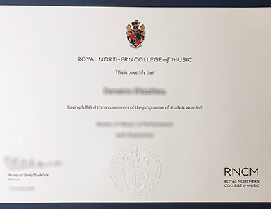 Order Royal Northern College of Music certificate 在线办理皇家北方音乐学院RNCM证书