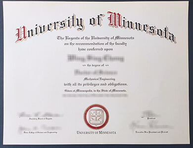 Order University of Minnesota degree online 在线办理明尼苏达大学文凭
