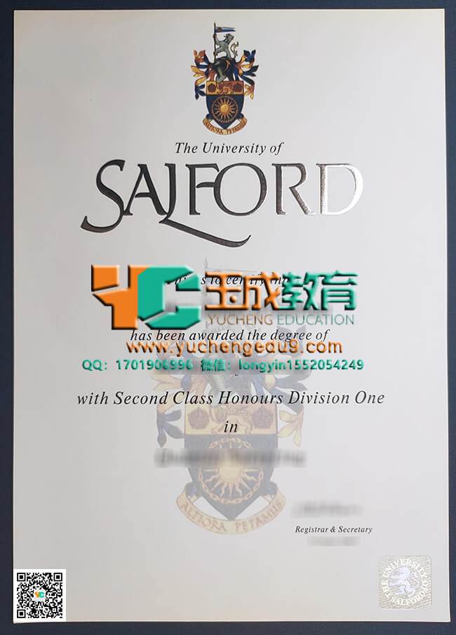 University of Salford degree 索尔福德大学毕业证