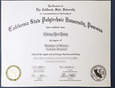 Get California State Polytechnic University Pomona degree. 在线购买加州州立理工大学波莫纳分校学位证书