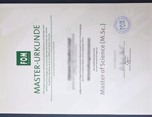 FOM Hochschule degree 埃森经济管理大学毕业证