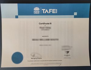 TAFE certificate 技术和进修证书