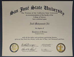 圣何塞州立大学证书 San Jose State University degree