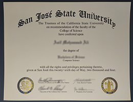 如何获取圣何塞州立大学SJSU证书？Order a fake San Jose State University (SJSU) degree