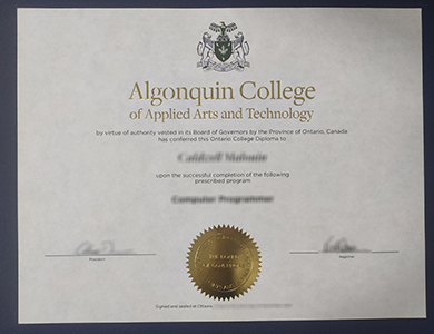 办理阿冈昆应用艺术与技术学院文凭  How to buy a fake Algonquin College of Applied Arts and Technology diploma?