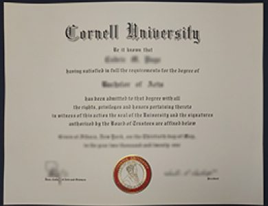 在线购买康奈尔大学文学士学位 Purchase a fake Cornell University degree of Bachelor of Arts online