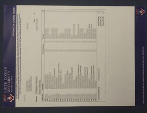 埃迪斯科文大学ECU成绩单 Edith Cowan University （ECU） transcript