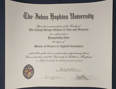 办理真实的约翰霍普金斯大学应用经济学理学硕士学位 Order a realistic Johns Hopkins University degree of Master of Science in Applied Economics