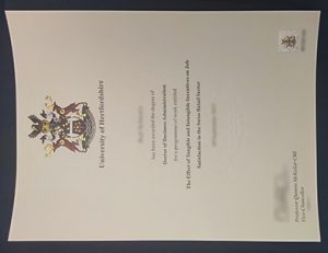 赫特福德大学(UOH)工商管理博士学位 University of Hertfordshire degree of Doctor of Business Administration