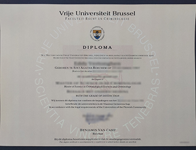购买布鲁塞尔自由大学（VUB）犯罪学理学硕士学位需要多少钱？ How much to buy a fake Vrije Universiteit Brussel (VUB) degree of Master of Science in de criminologie?