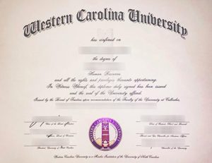 西卡罗来纳大学毕业证 Western Carolina University (WCU) degree