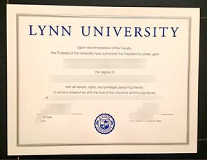 Lynn University diploma 林恩大学毕业证